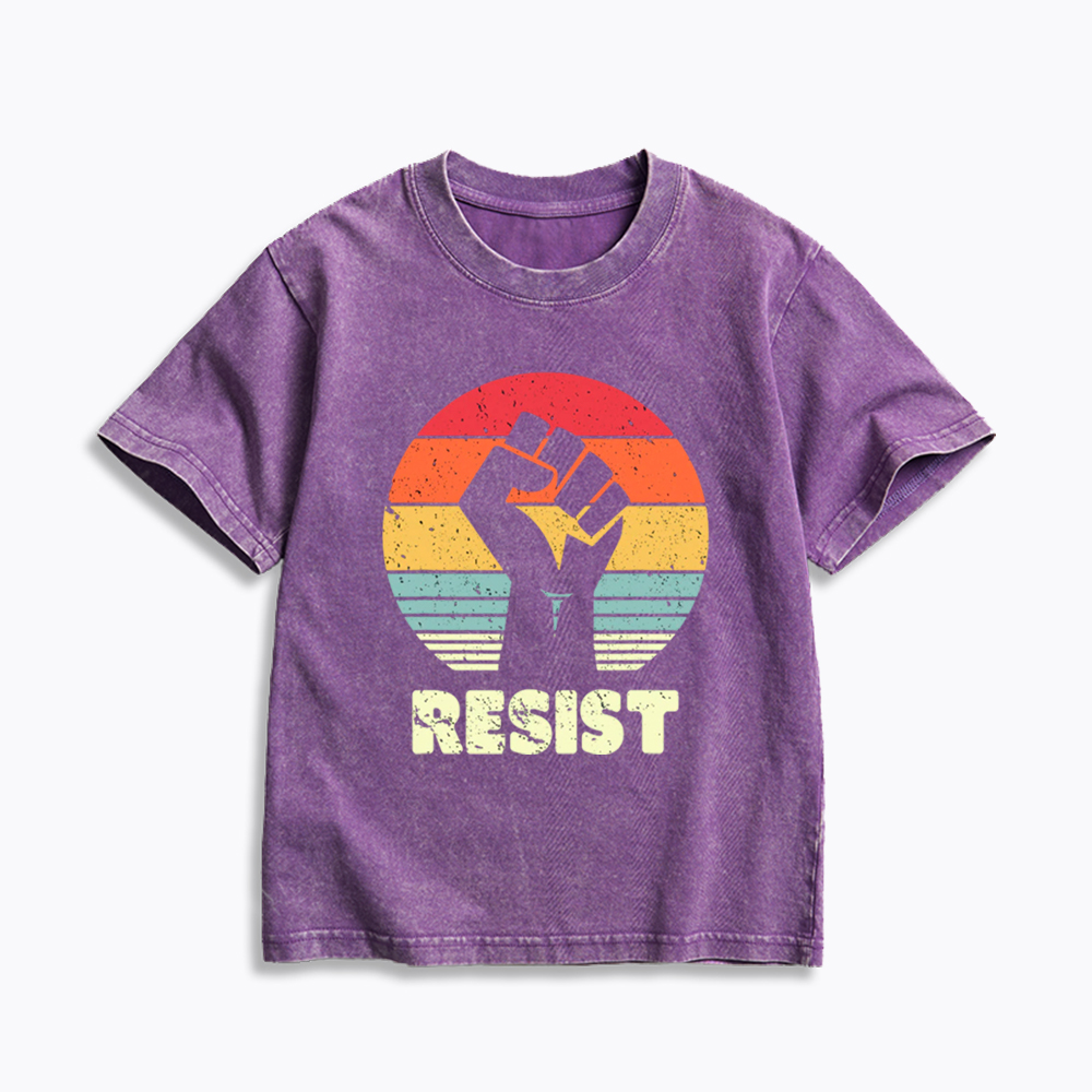 Resist Fist Kids Washed T-Shirt