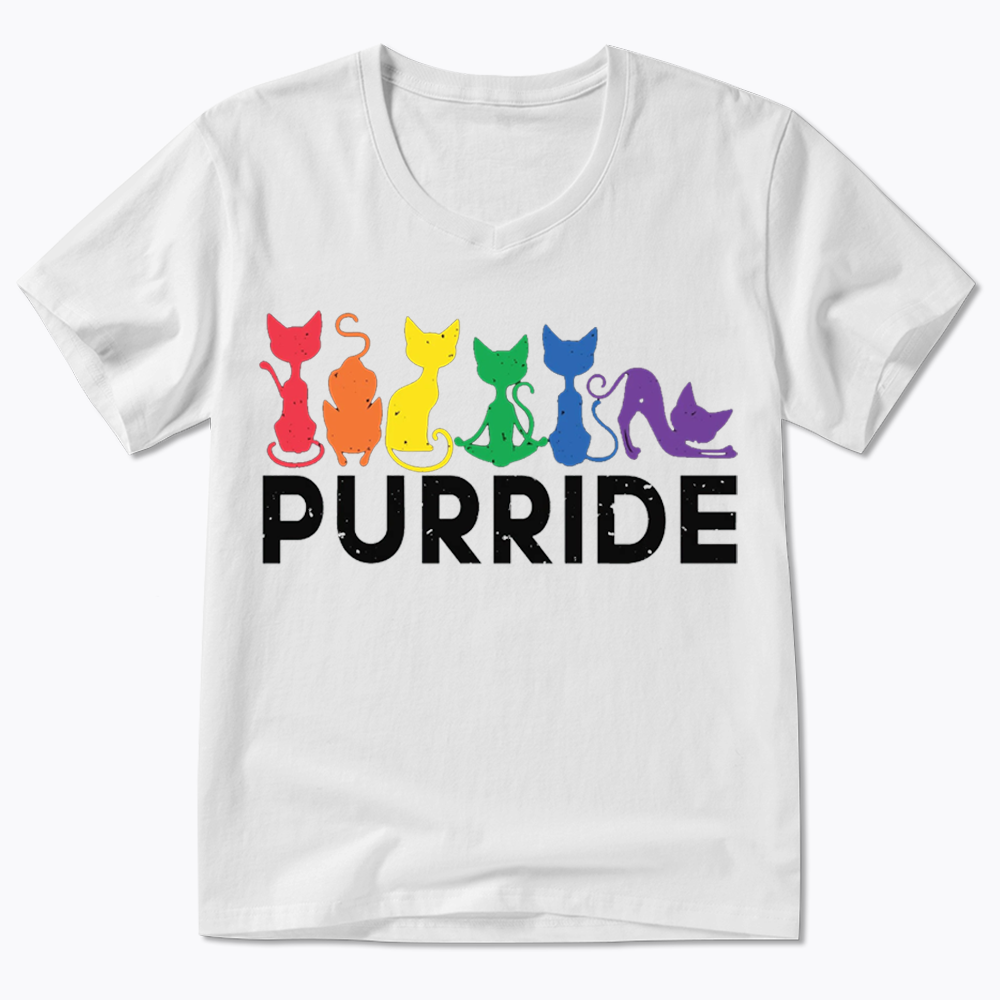 Purride Cat V-Neck Classic T-Shirt