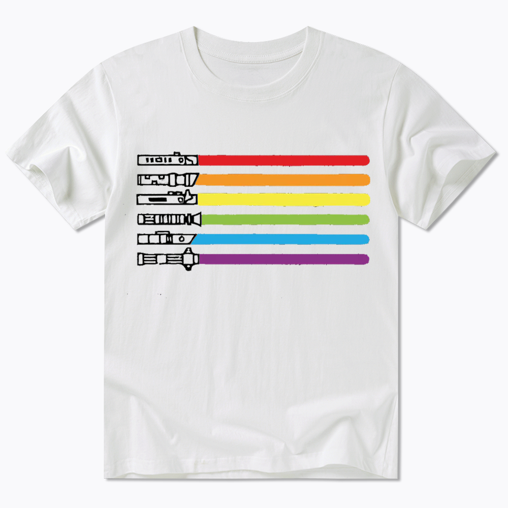 Rainbow Lightsaber Classic T-Shirt