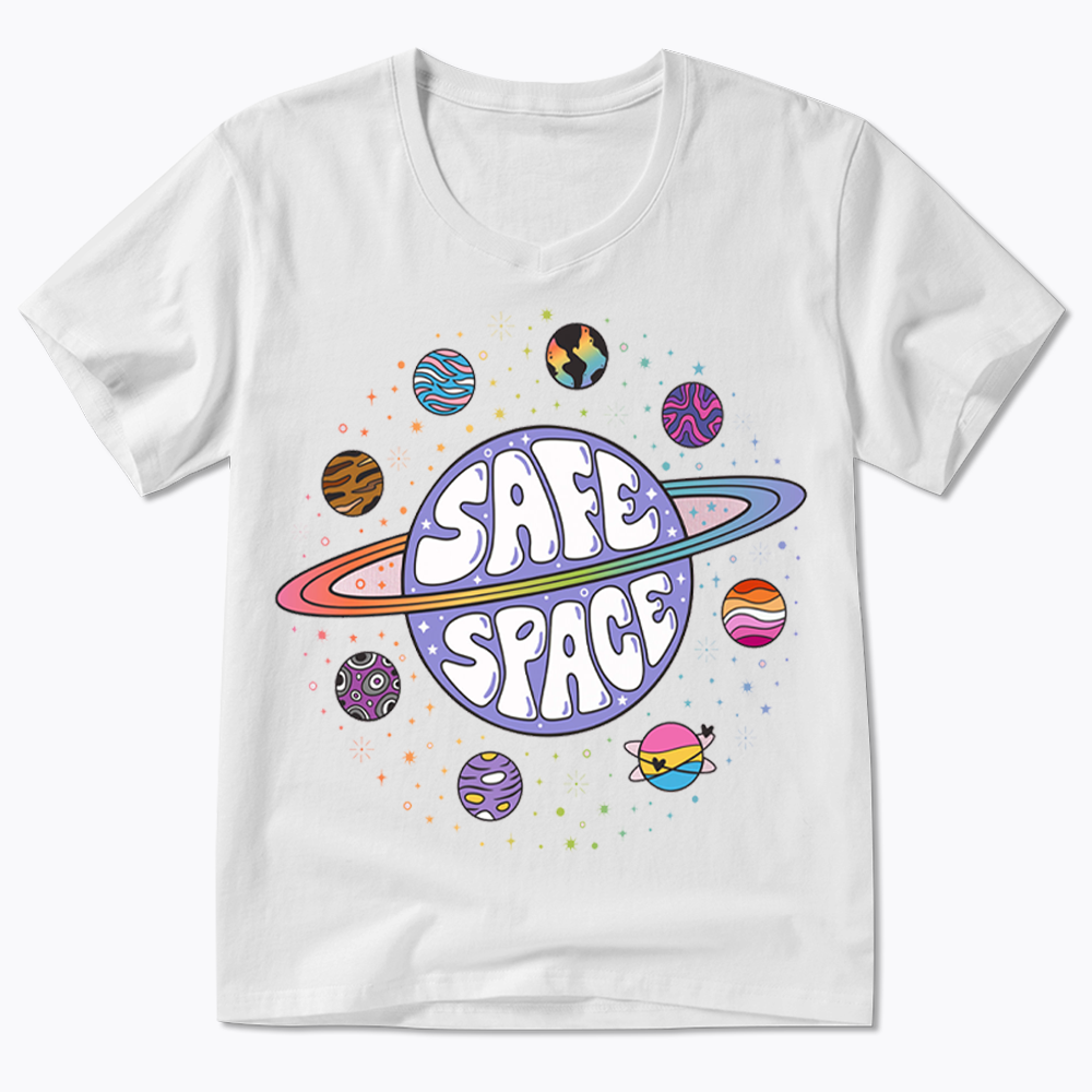 Safe Space V-Neck Classic T-Shirt
