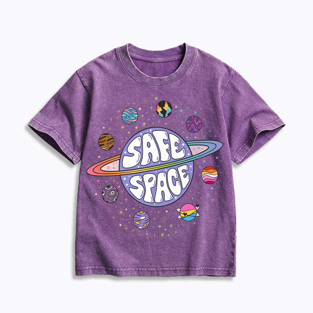 Safe Space Kids Washed T-Shirt 