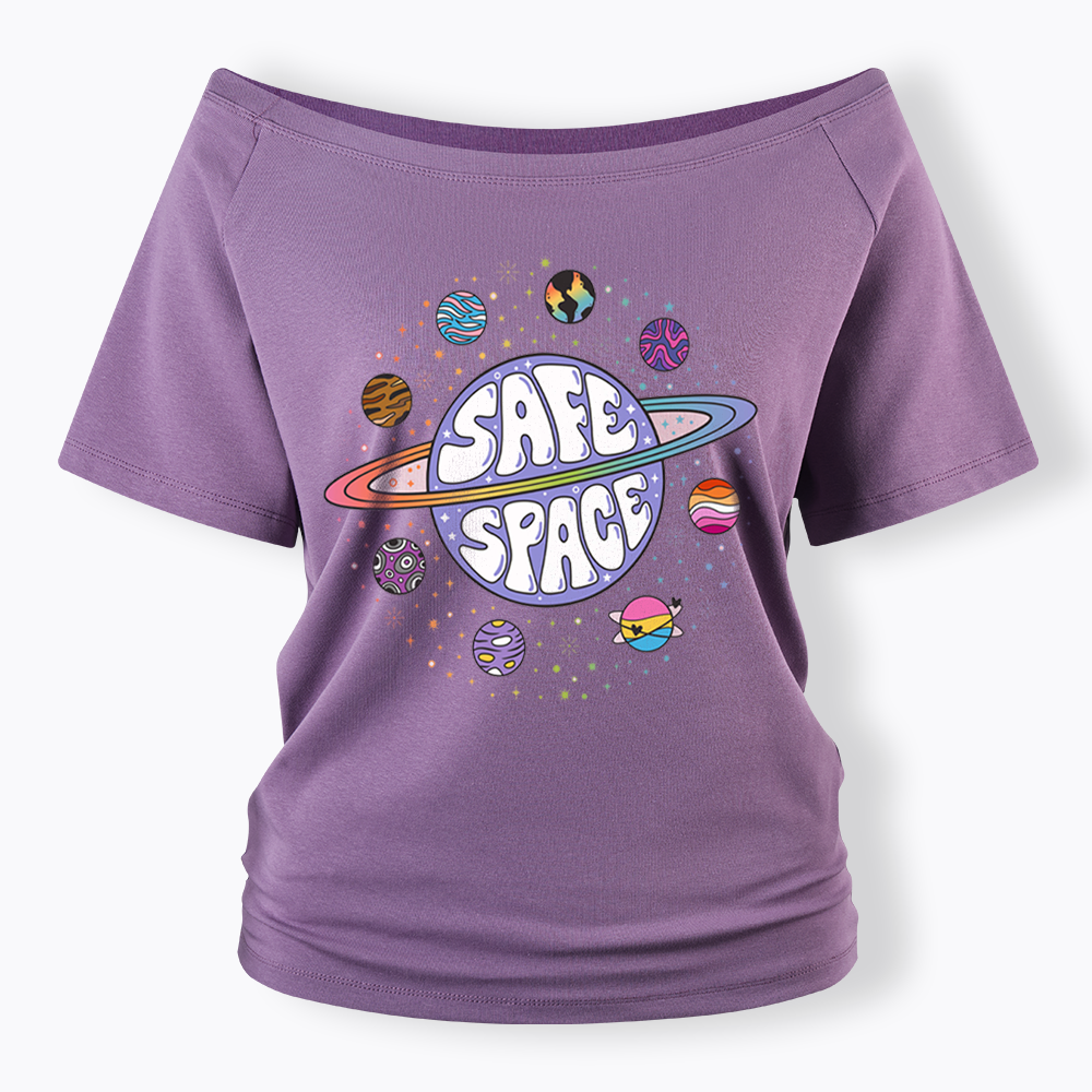 Safe Space Off Shoulder T-shirt
