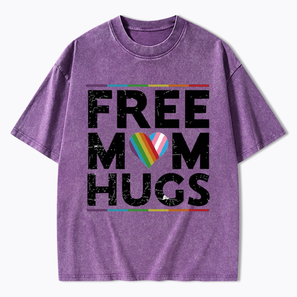 Free Mom Hugs Washed T-Shirt