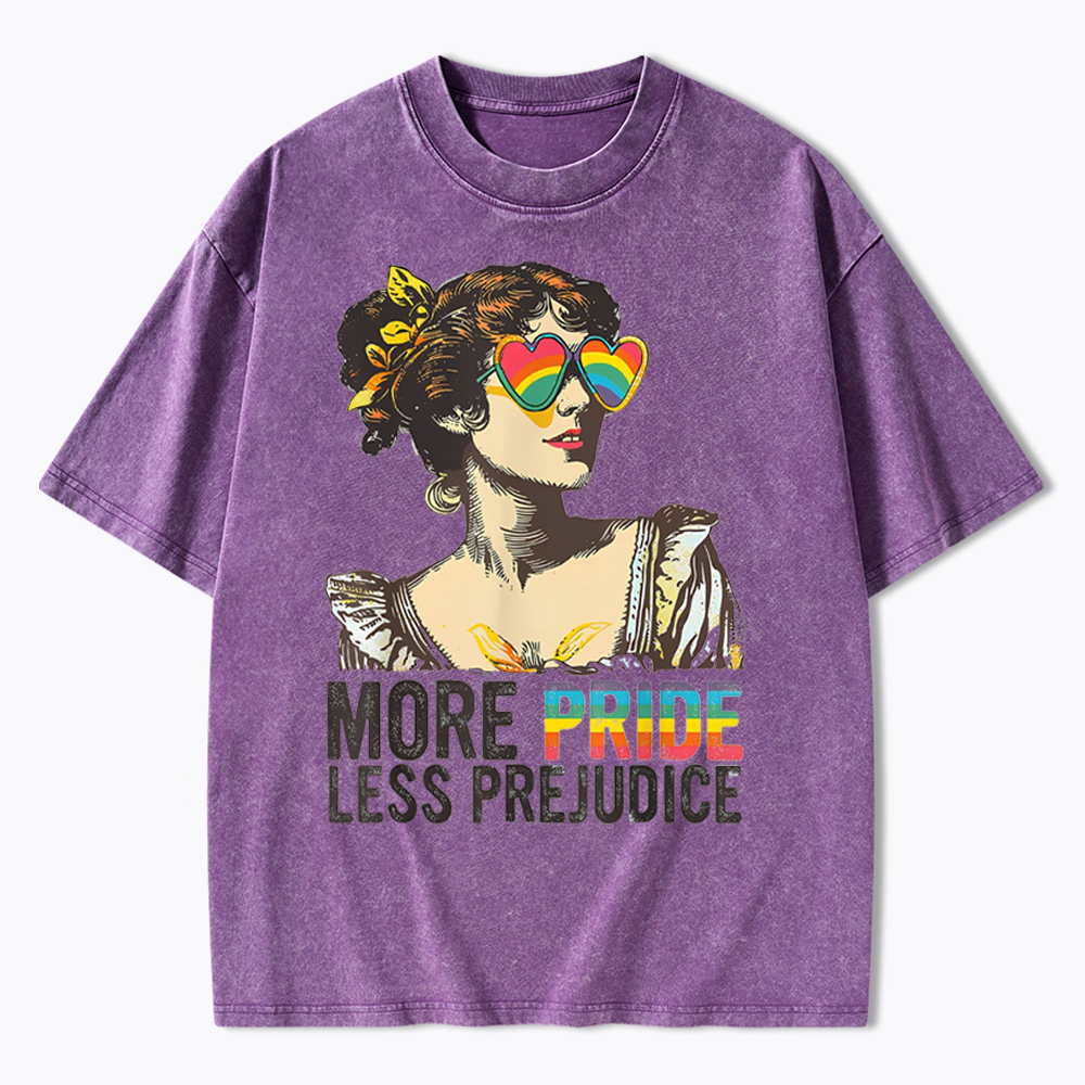 More Pride Less Prejudice Washed T-Shirt