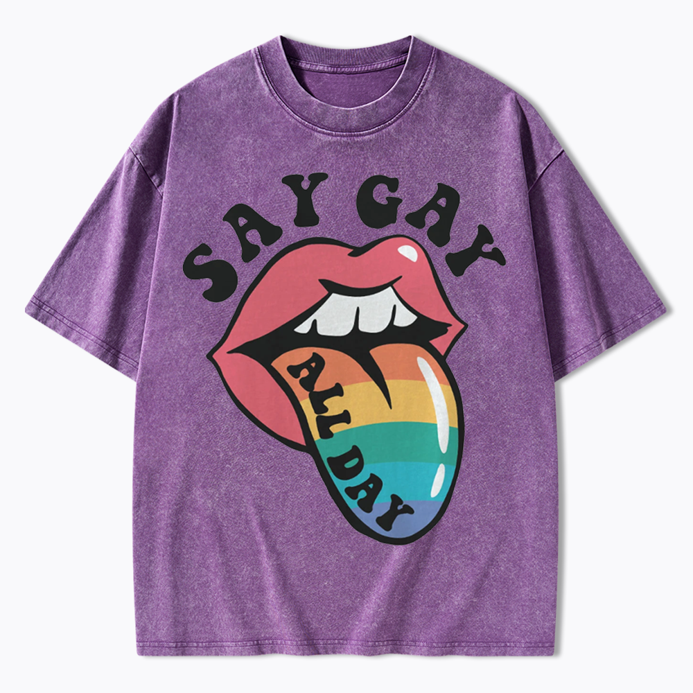 Cute Pride Washed T-Shirt