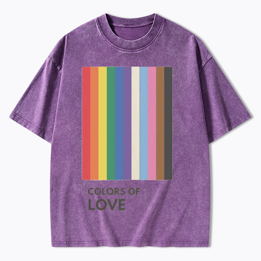 Colors of Love Washed T-Shirt