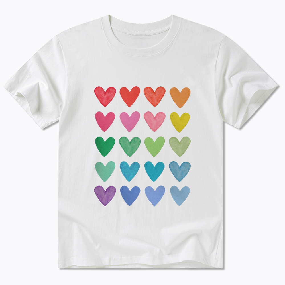 Rainbow Hearts Classic T-Shirt