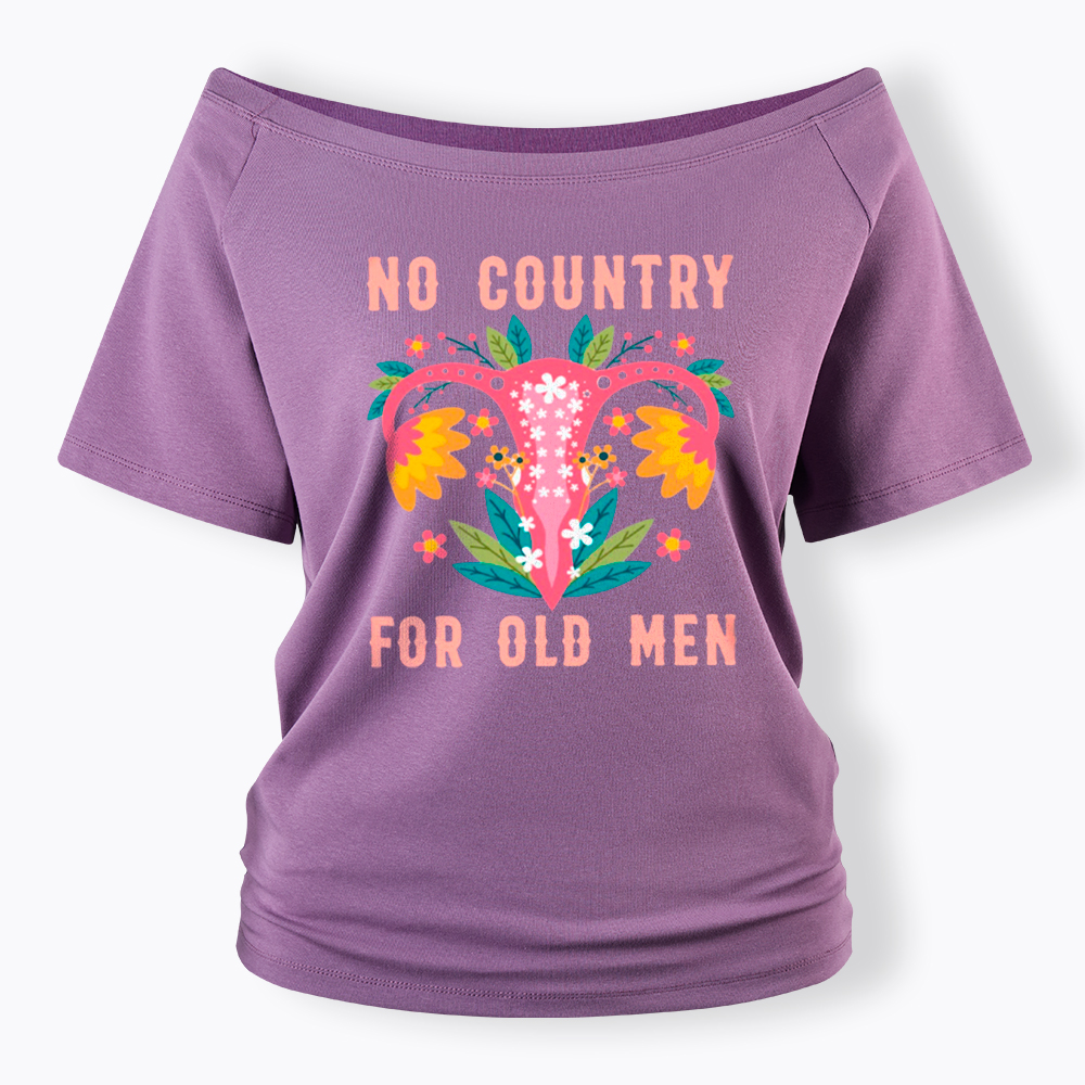 No Country For Old Men Off Shoulder T-Shirt