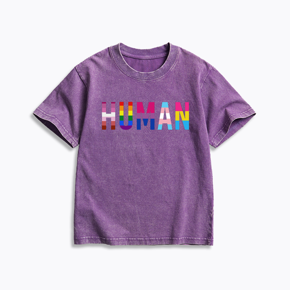 Human Rights Kids Washed T-Shirt
