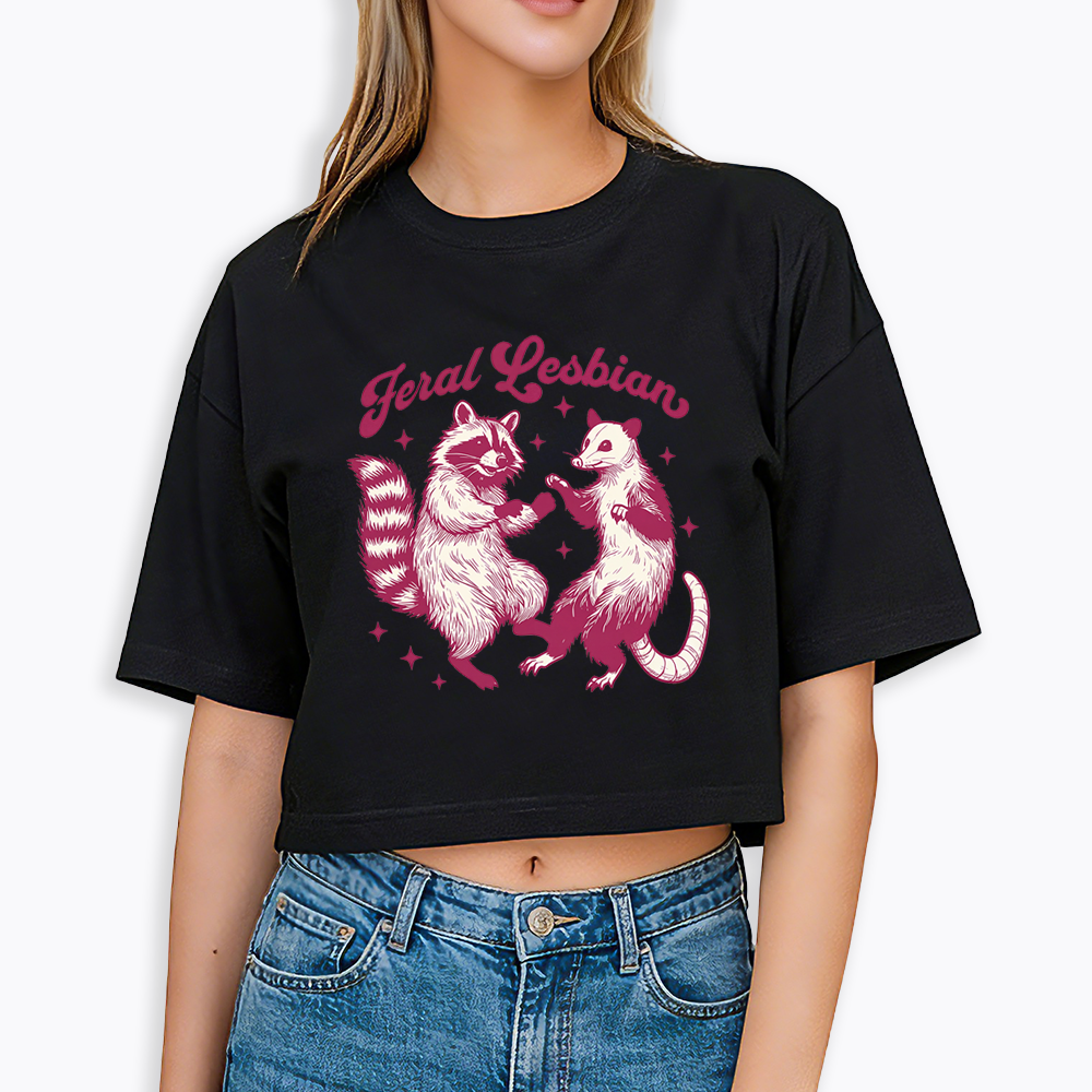 Feral Lesbian Cropped T-Shirt