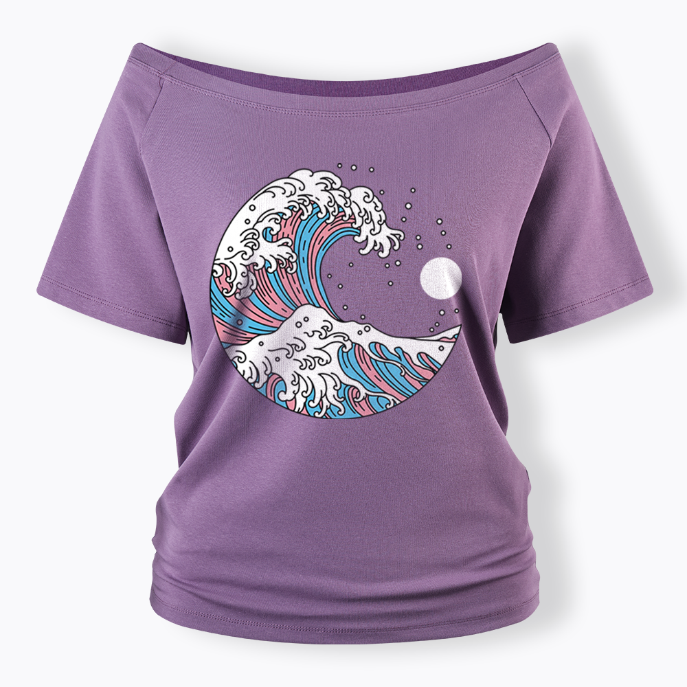 Transgender Off Shoulder T-Shirt