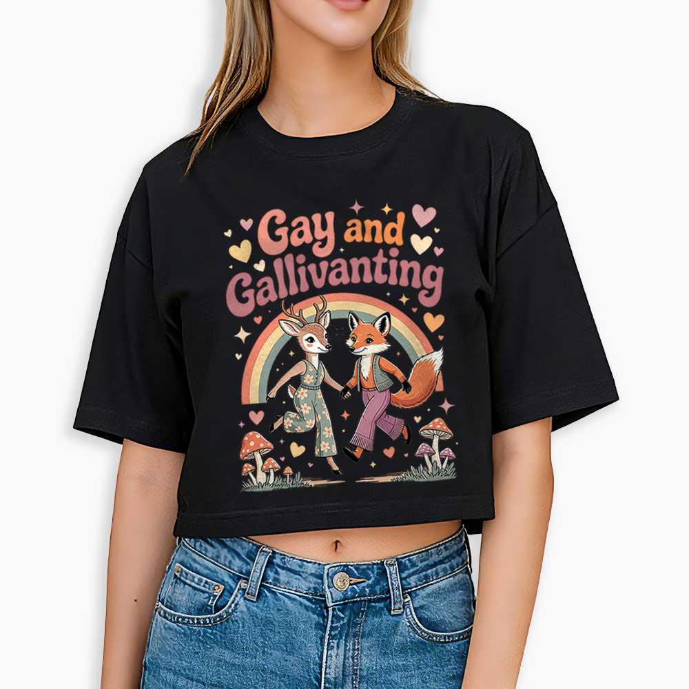 Gay and Gallivanting Cropped T-Shirt