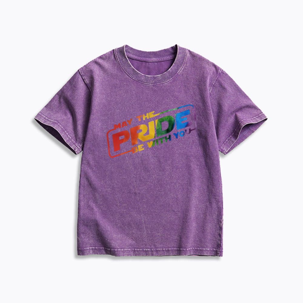 Rainbow Pride Kids Washed T-Shirt