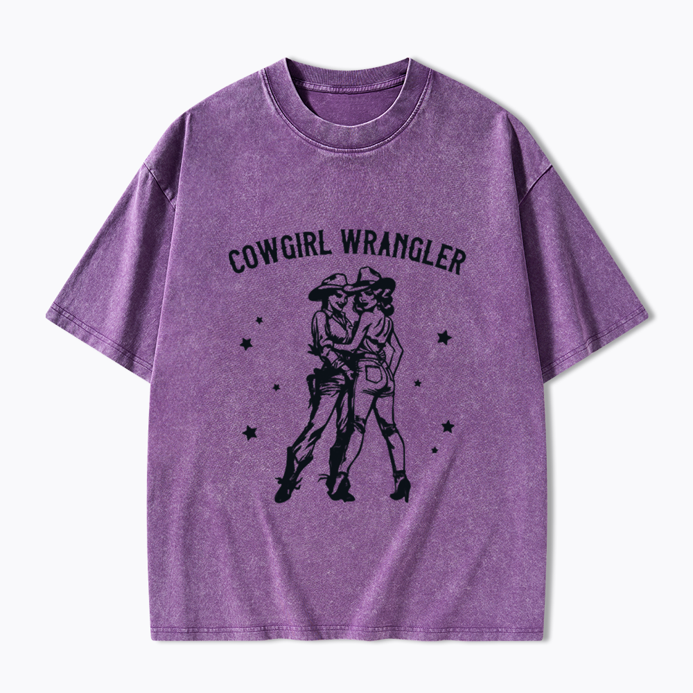 Gay Cowgirl Washed T-Shirt