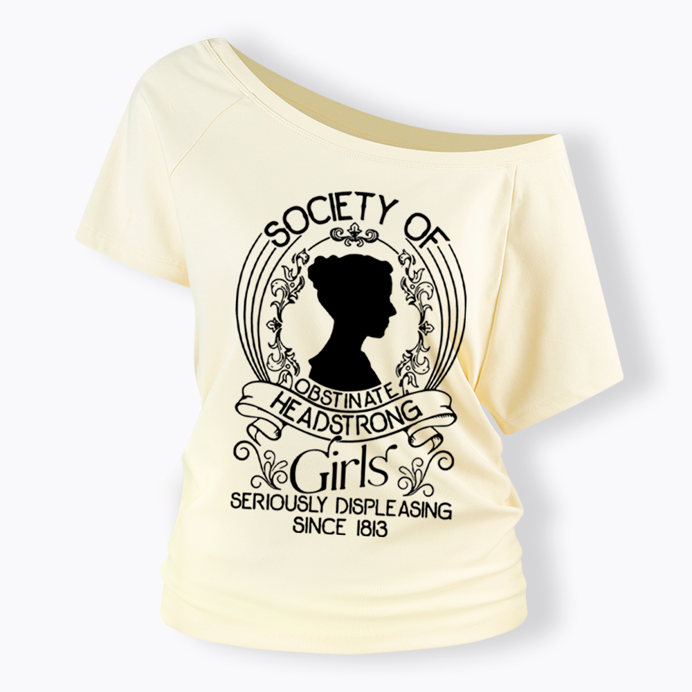 Society Of Obstinate Headstrong Girls Off Shoulder T-shirt