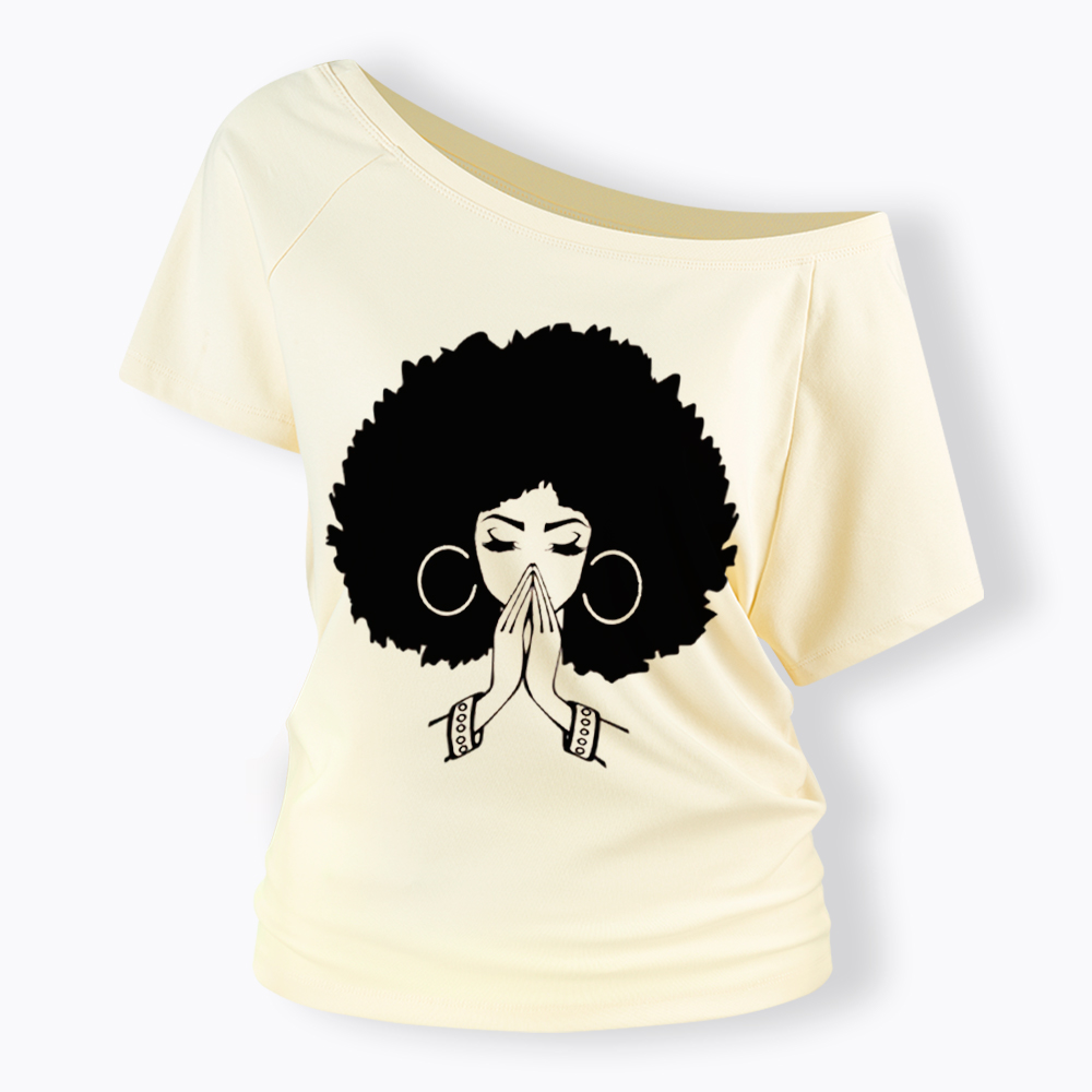 Black Girl Magic Off Shoulder T-shirt