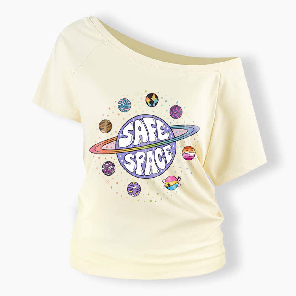 Safe Space Off Shoulder T-shirt