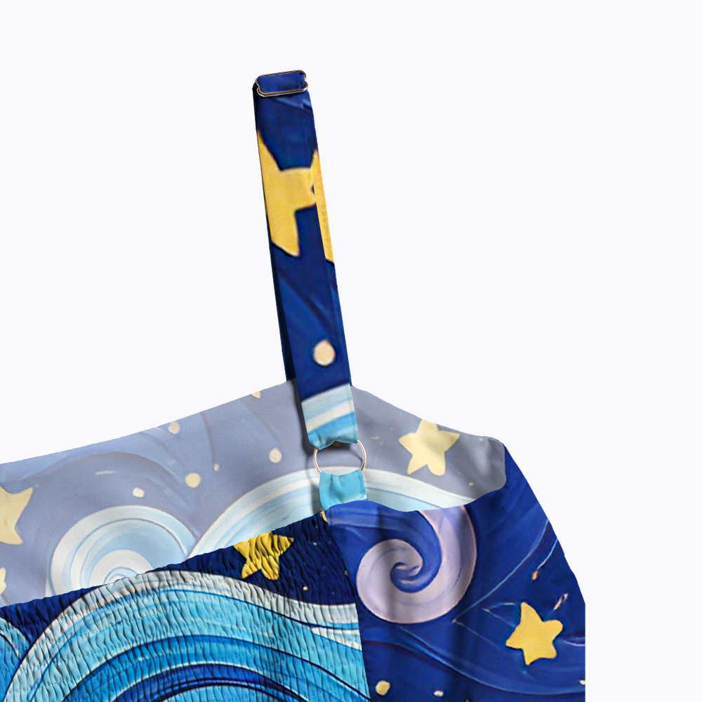 LGBTQ Star Night Impressionist Cat Maxi Dress