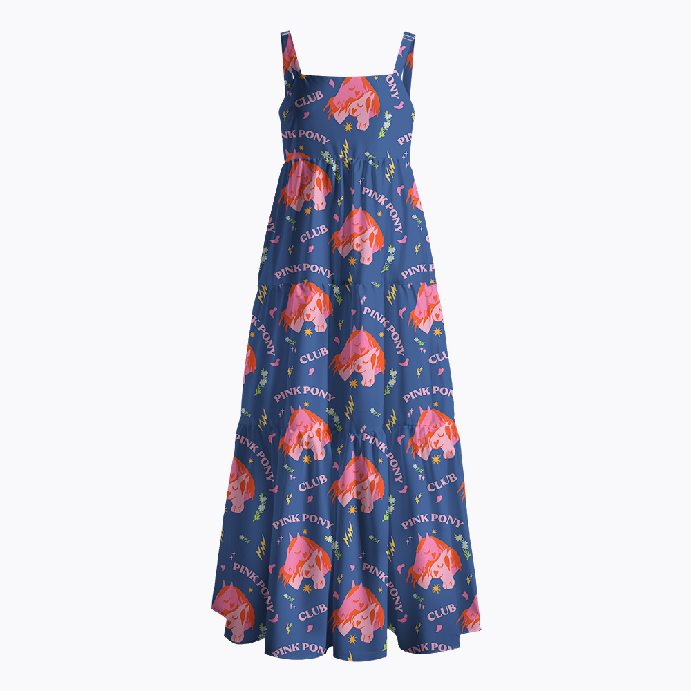 Pink Pony Maxi Dress