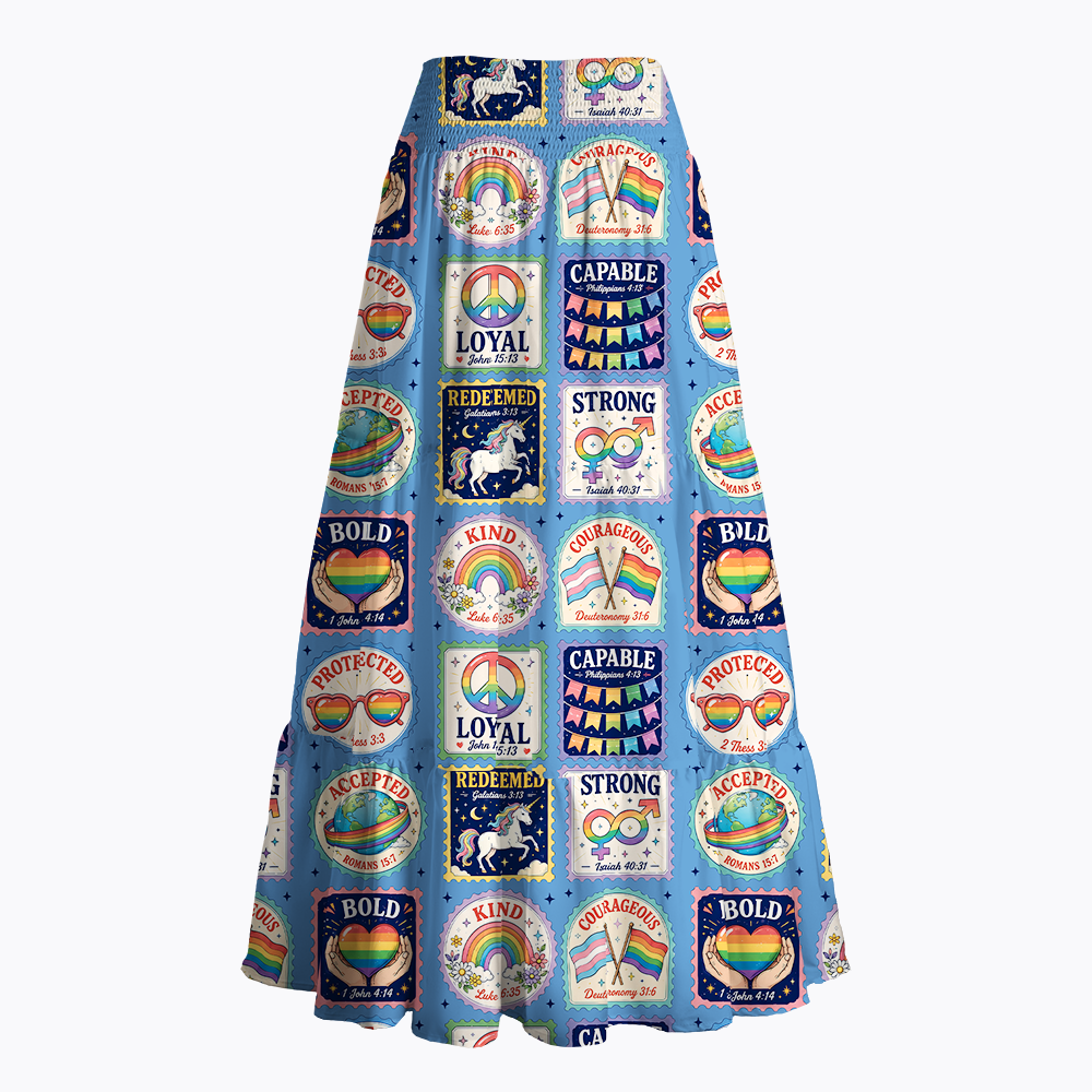 God Says I Am LGBT Maxi Skirt