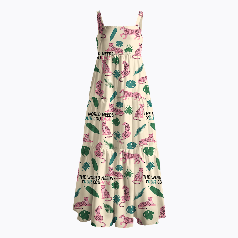 The World Needs Your Courage Maxi Dress