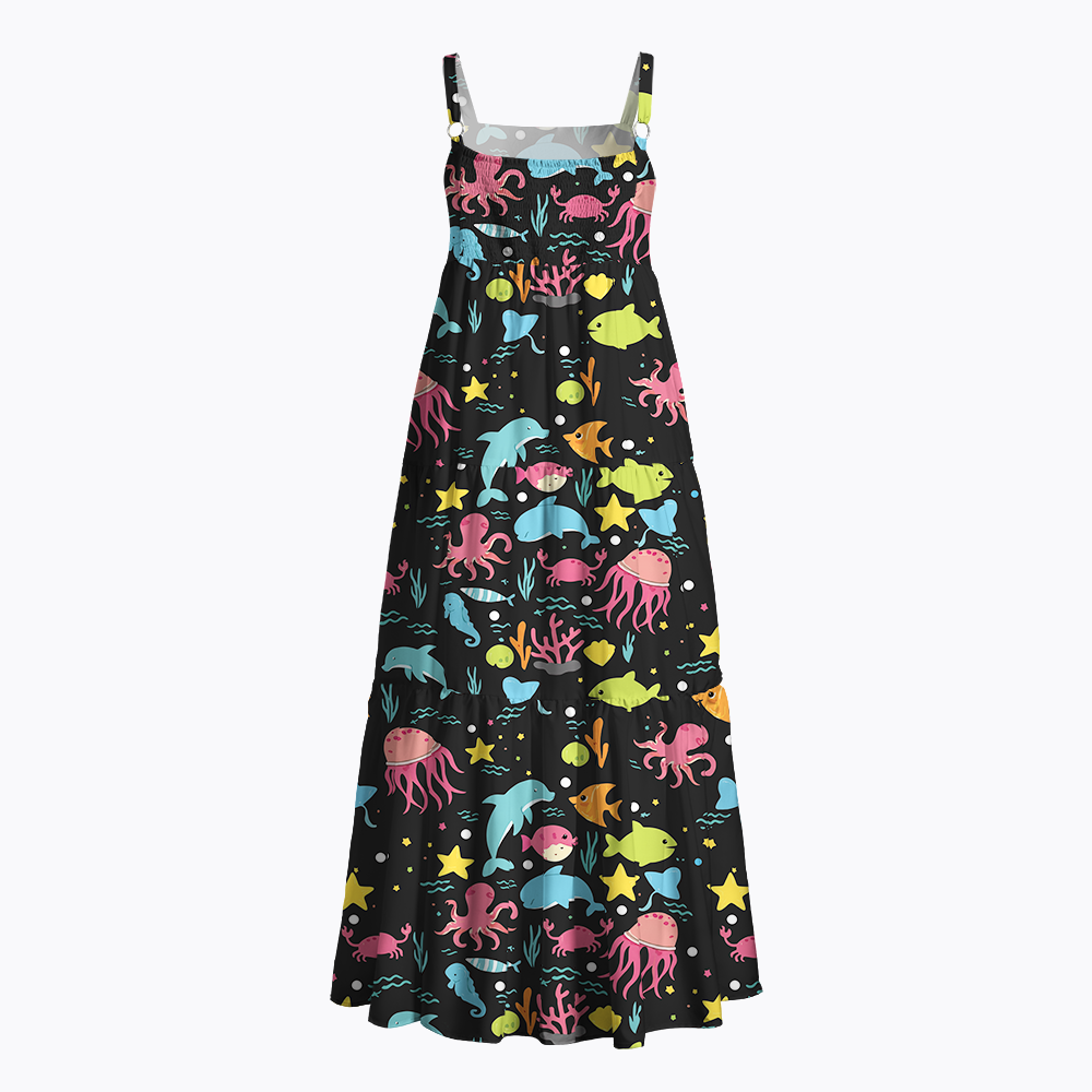 We Are All Different But We All Swim Together School Kindness Inclusion Maxi Dress