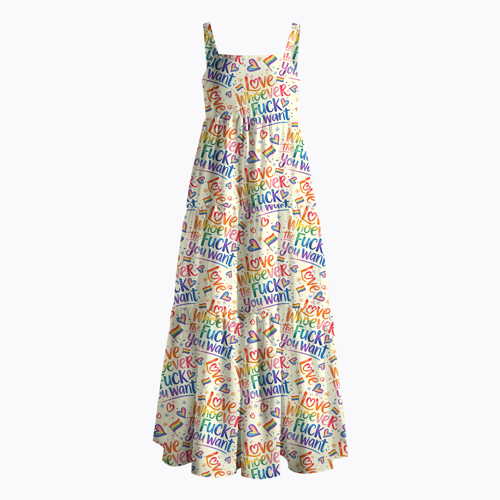 Love Whoever the Fuck you want Maxi Dress