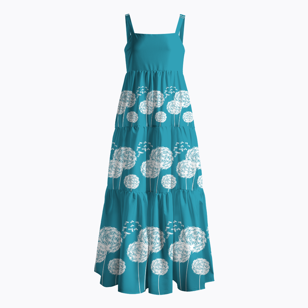 Subtle Floral Protest Maxi Dress