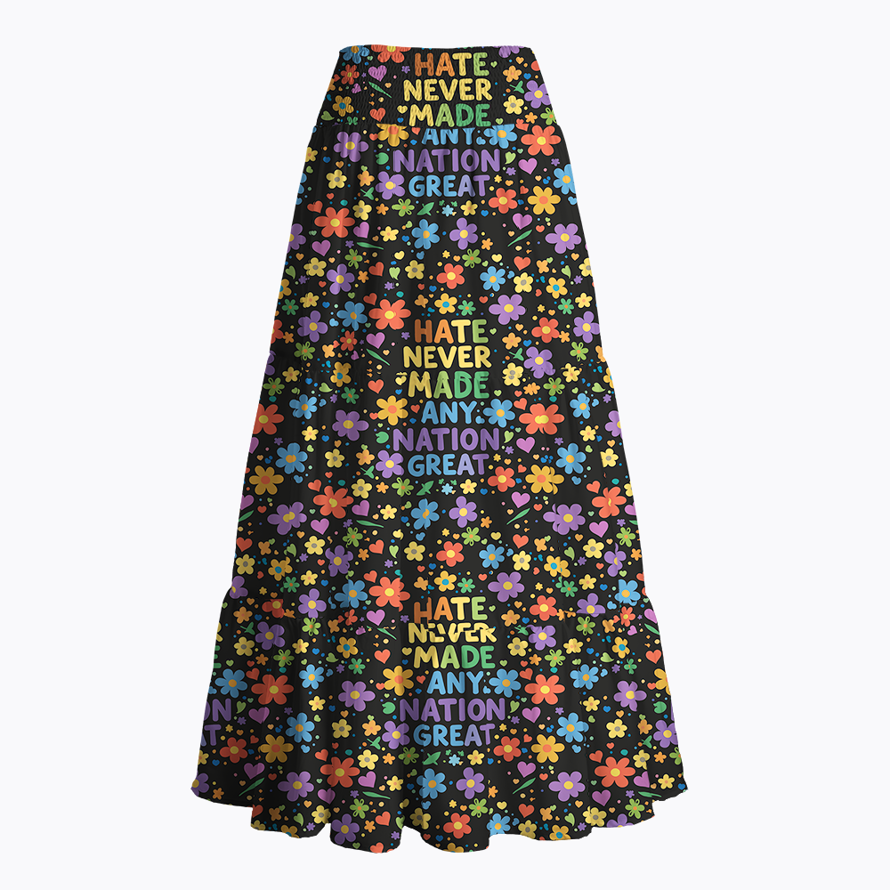 Hate Never Made Any Nation Great Maxi Skirt