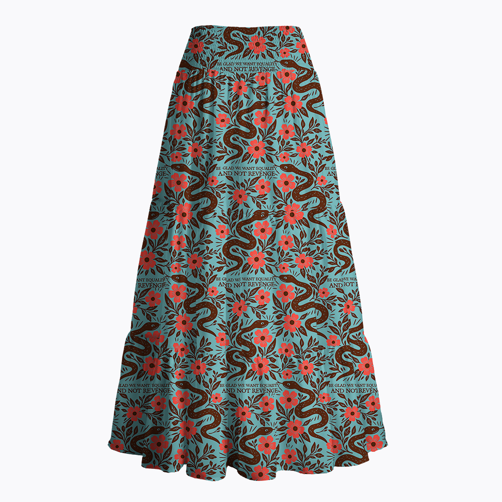 Be Glad We Want Equality and Not Revenge Feminist Maxi Skirt