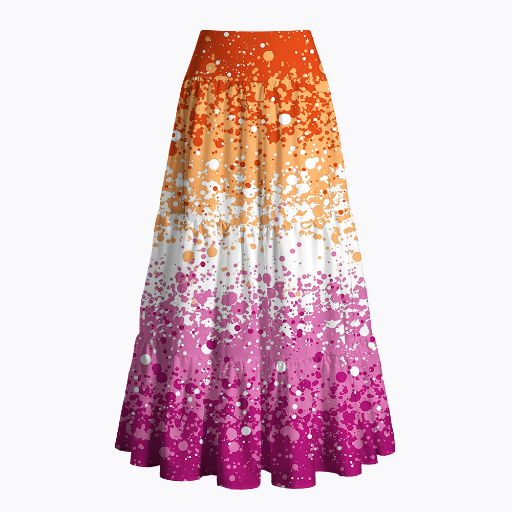 Lesbian Pride Inclusive LGBTQ+ Summer Maxi Skirt