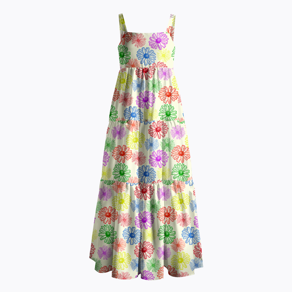 Charming Daisy Field Maxi Dress