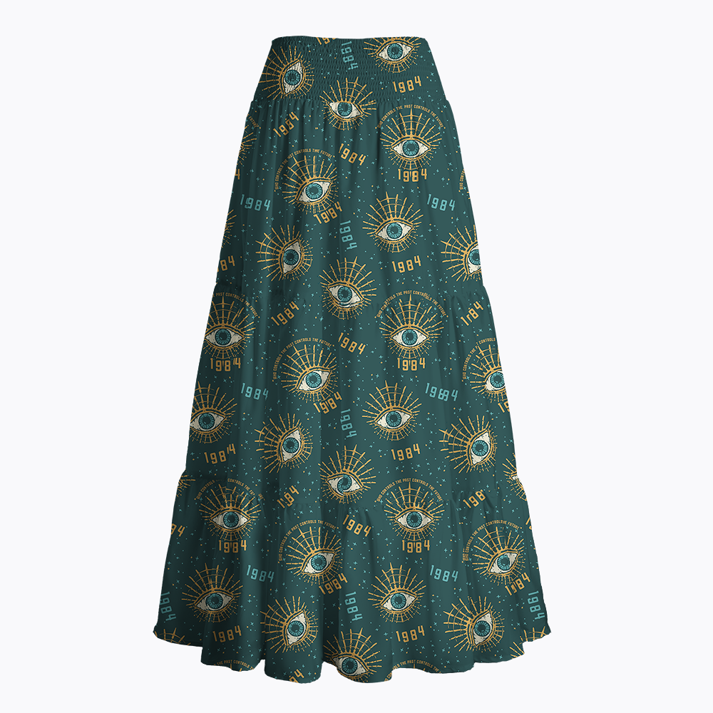 George Orwell Control The Future  Maxi Skirt