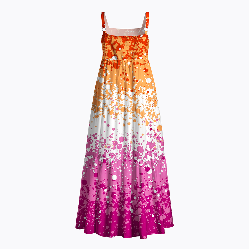 Lesbian Pride Inclusive LGBTQ+ Summer Maxi Dress