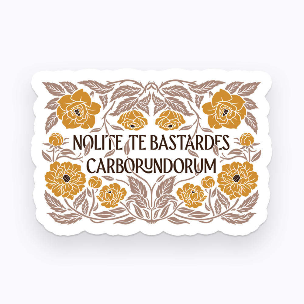 Stay Strong Floral Vintage Sticker