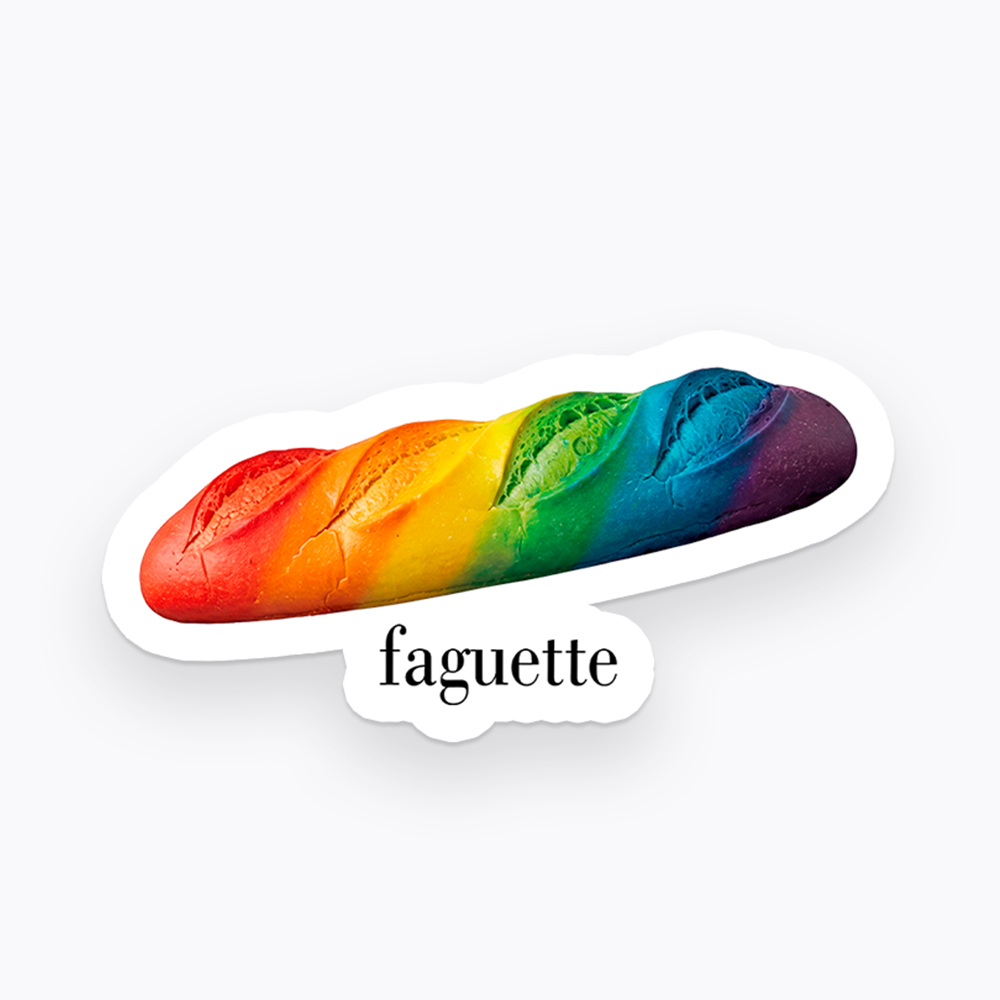 Faguette LGBT Comfort Colors Sticker