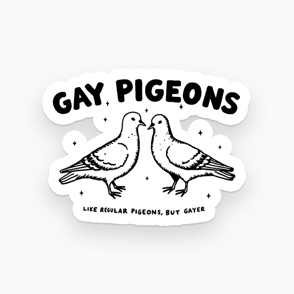 Gay Pigeons Sticker