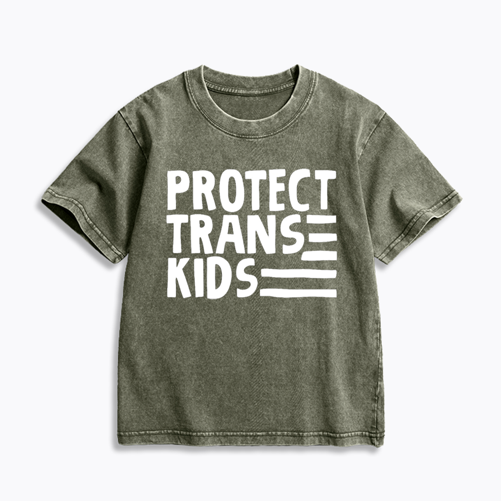 Protect Trans Kids Washed T-Shirts