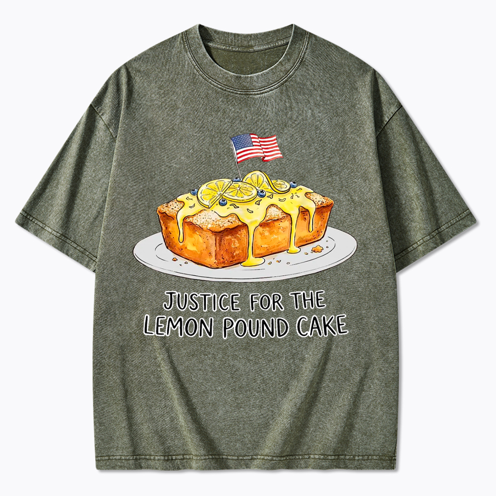 Lemon Pound Cake Washed T-Shirt
