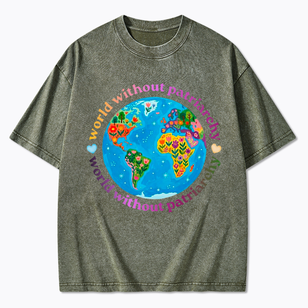 World Without Patriarchy Washed T-Shirt