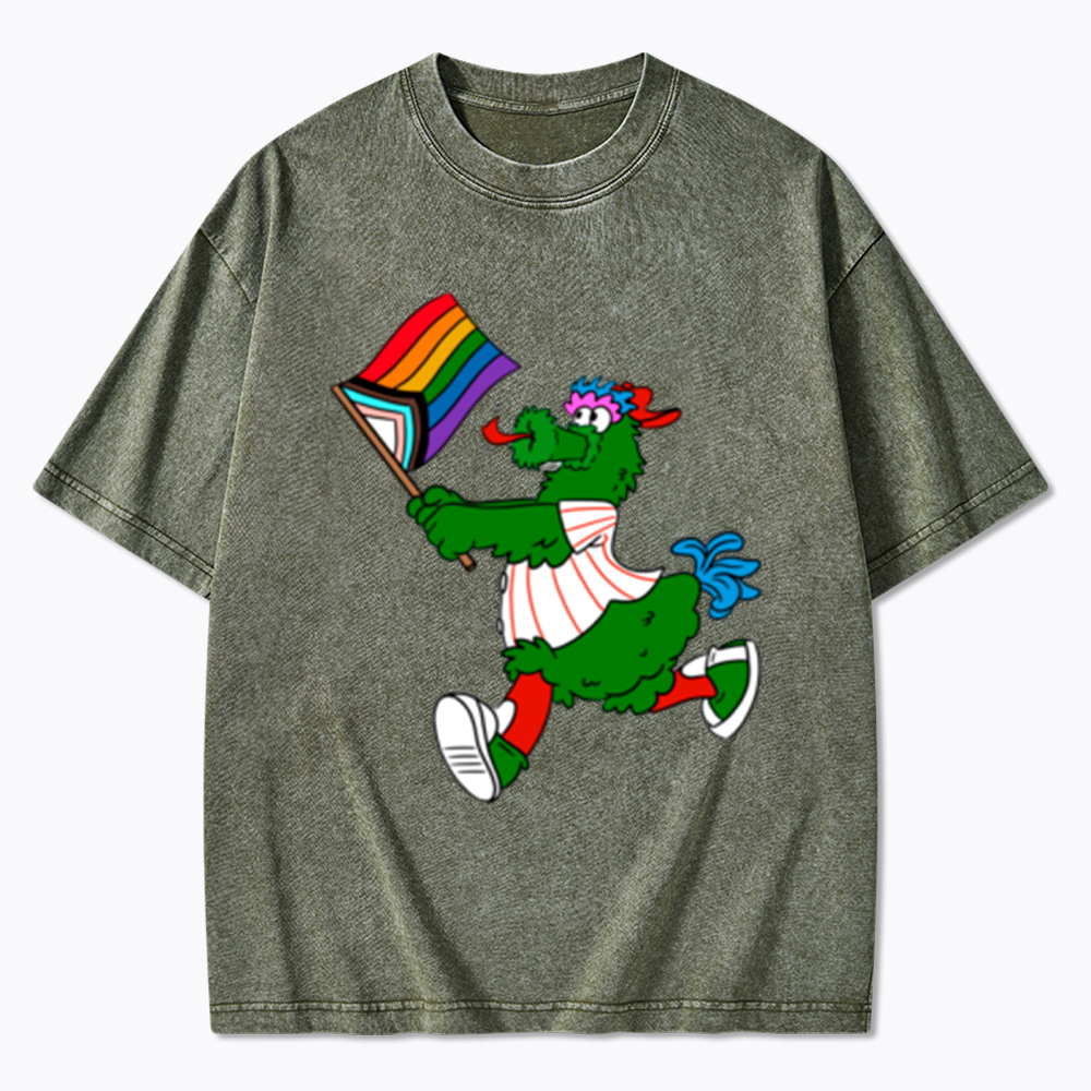 Phanatic with Pride Flag Washed T-Shirt