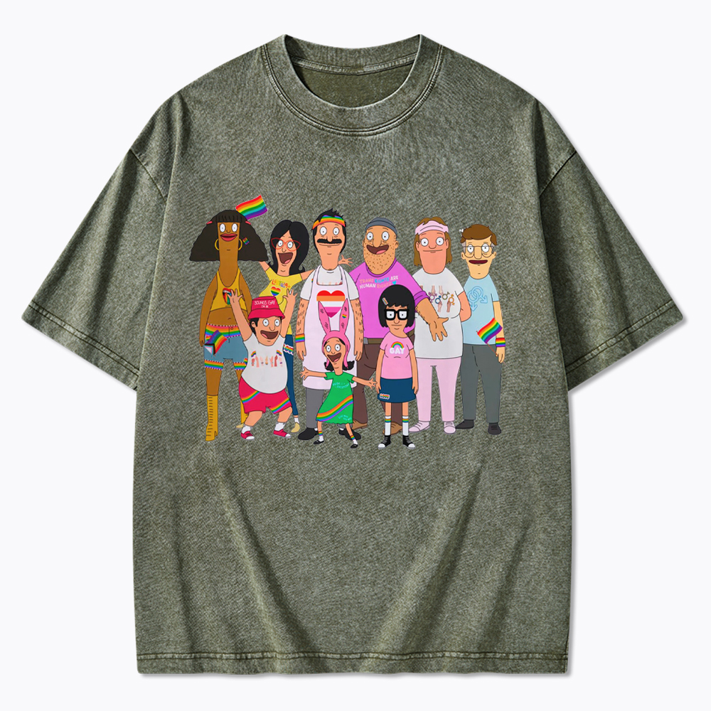 Gay Pride LGBTQIA+ Washed T-Shirt