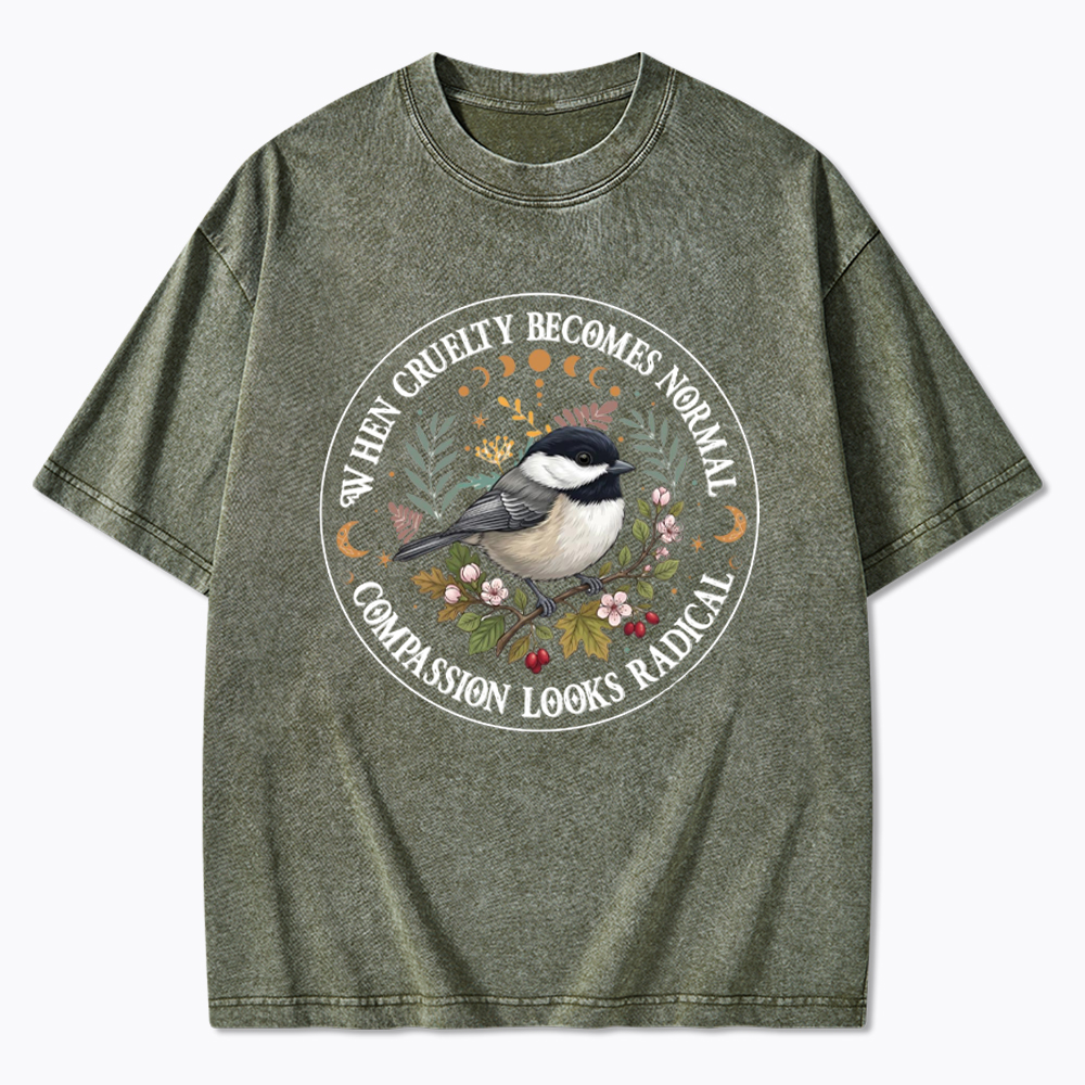 Compassion Looks Radical Washed T-Shirt