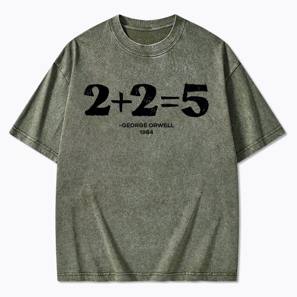 2 + 2 = 5 Washed T-Shirt
