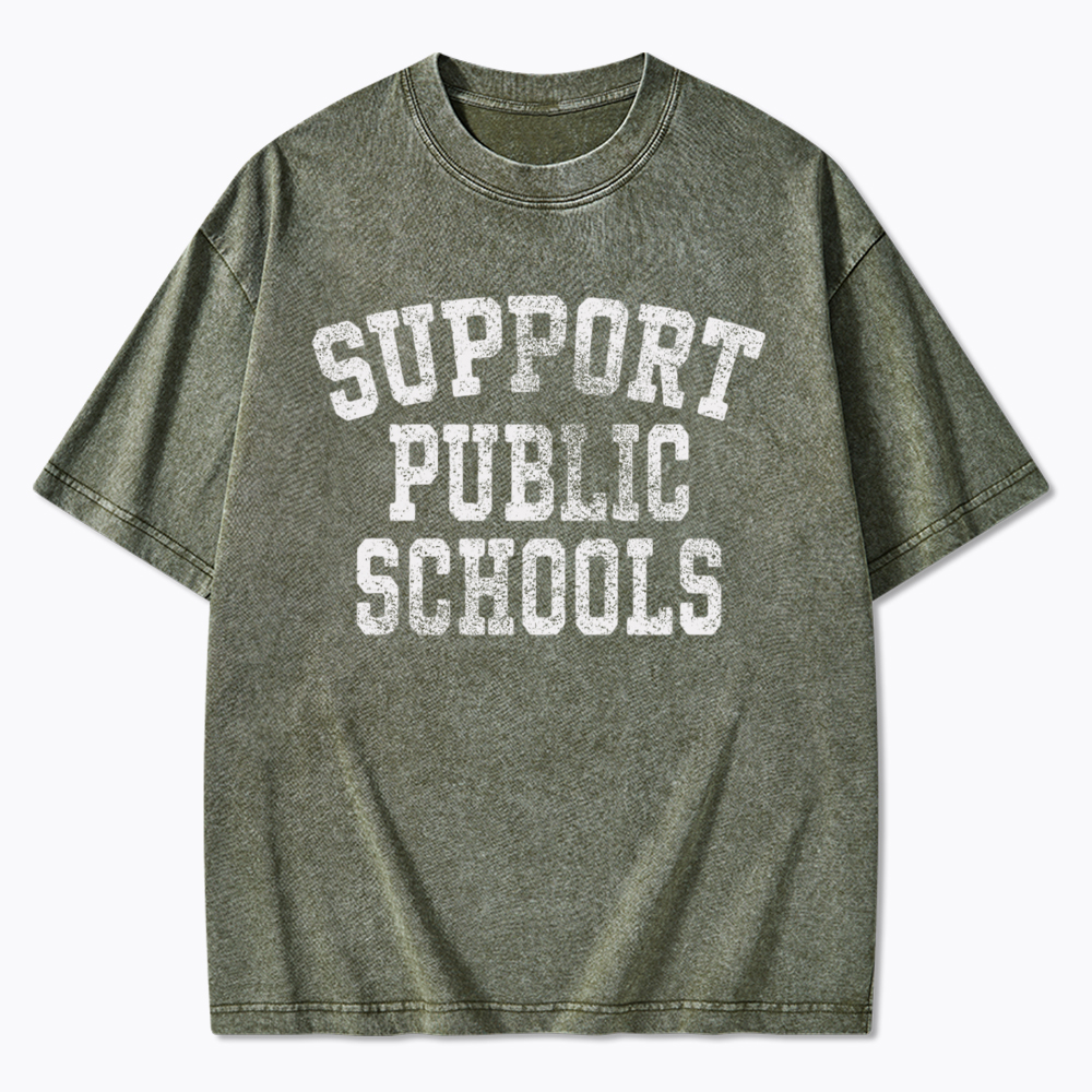Support Public Schools Washed T-Shirt