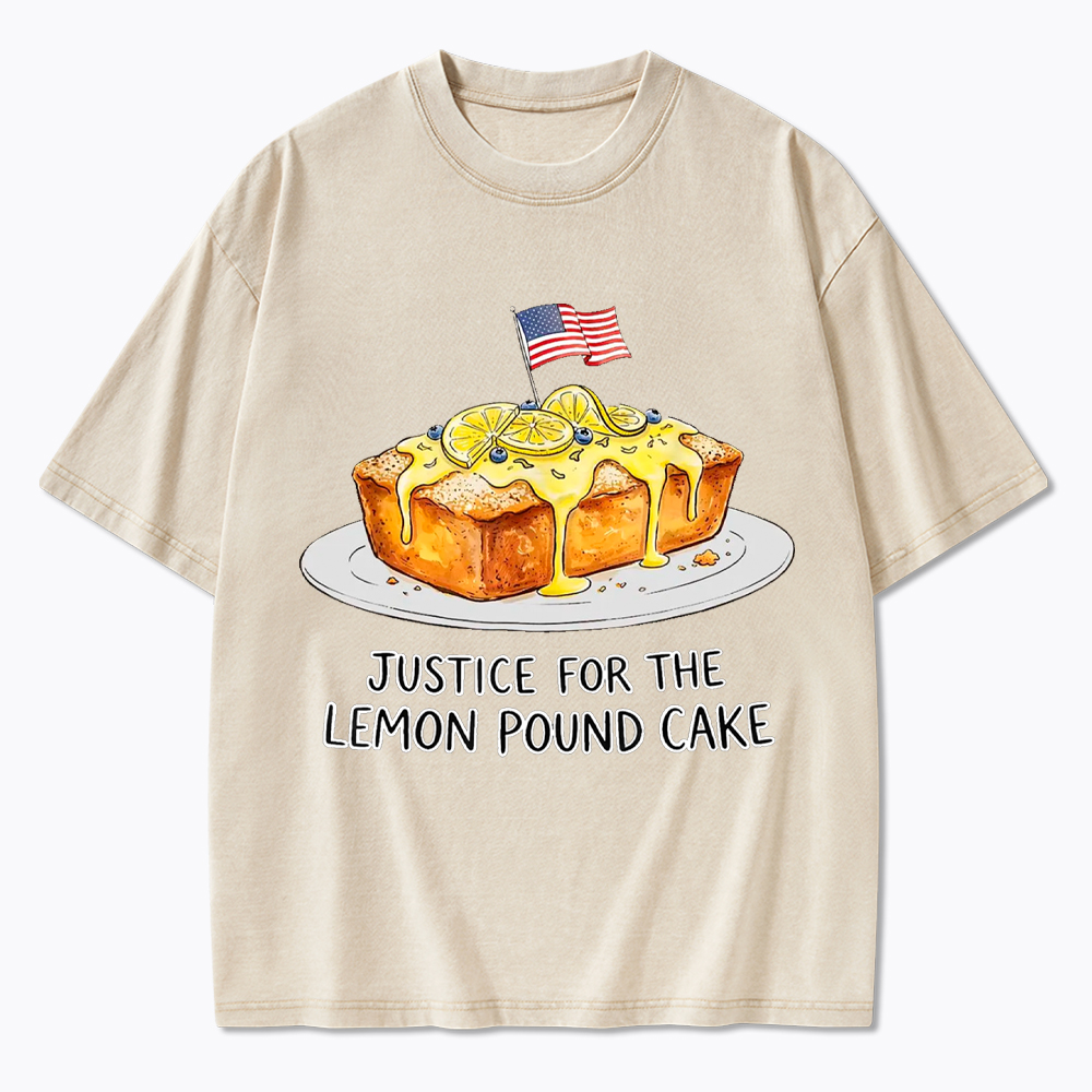 Lemon Pound Cake Washed T-Shirt