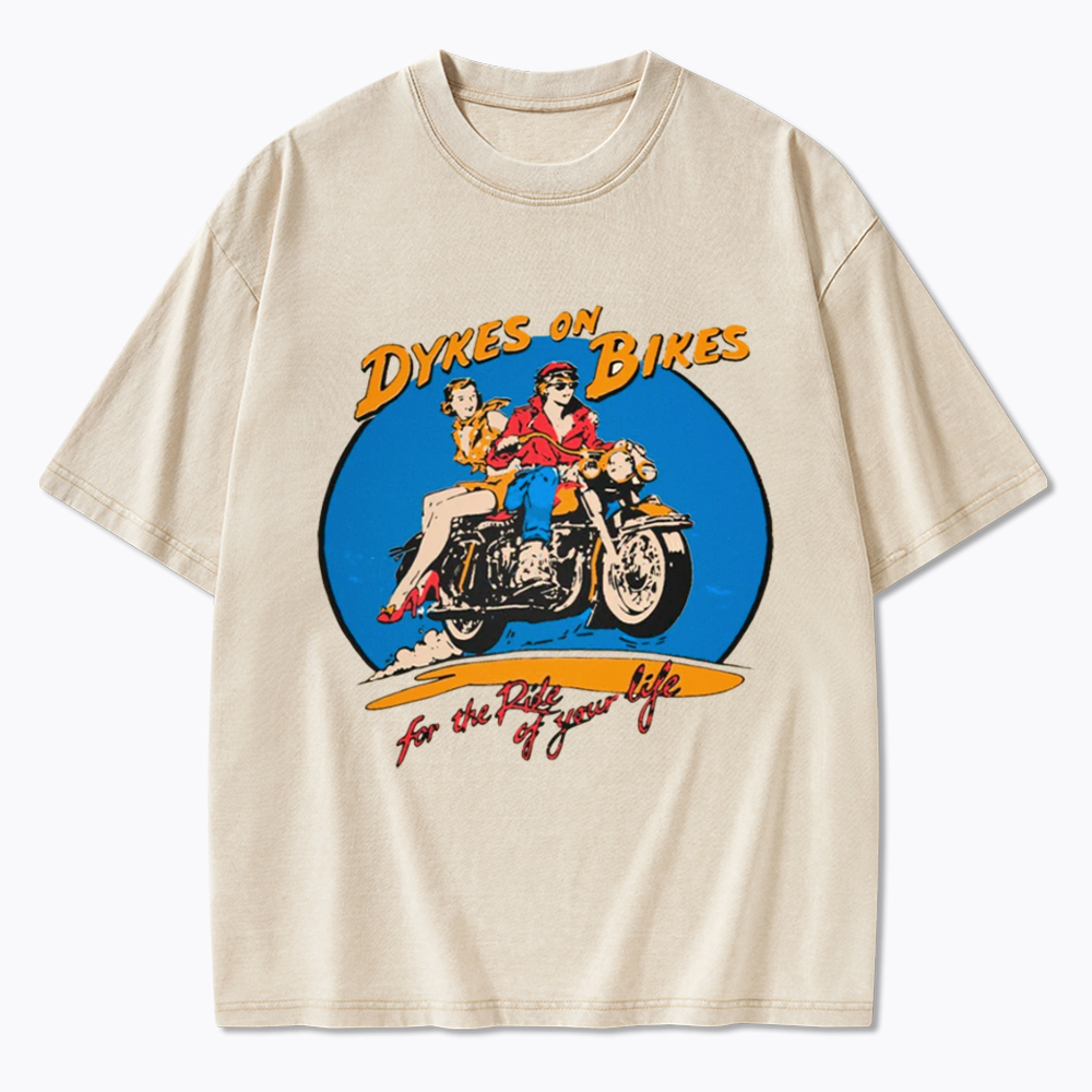 Dykes on Bikes Washed T-Shirt