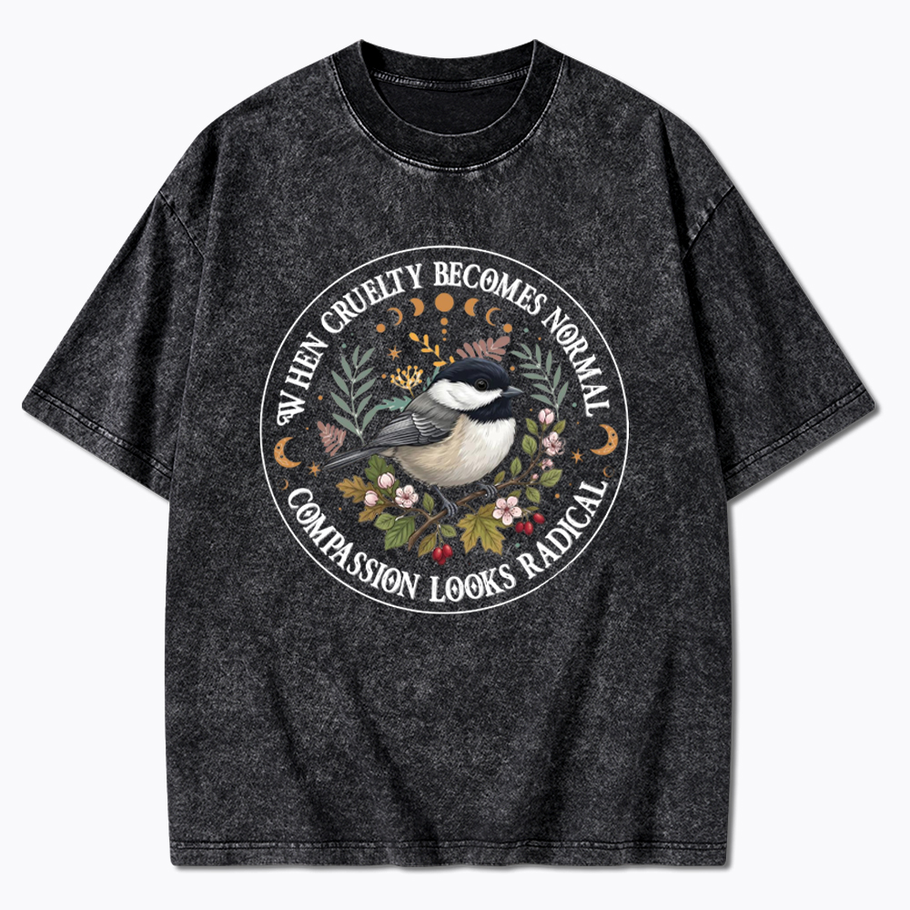 Compassion Looks Radical Washed T-Shirt