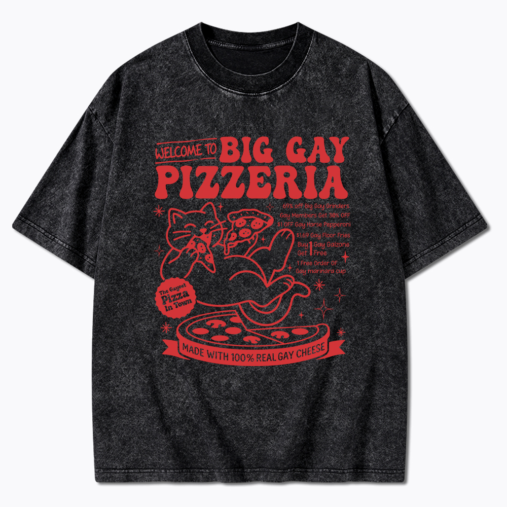 Big Gay Pizzeria Washed T-Shirt
