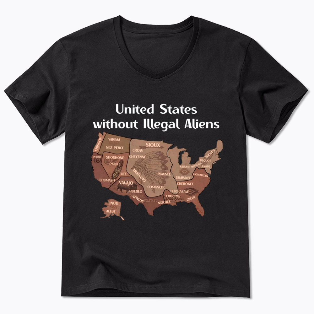 United States Without Illegal Aliens V-Neck Classic T-Shirt